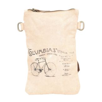 Columbias Bicycle Passport Bag/Purse by Clea Ray Leather & Canvas
