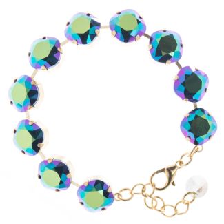 Lisa Marie Jewelry 12mm Swarovski Crystal Bracelet - Scarabaeus Green