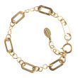 Catherine Popesco Gold Oval Chain Link Bracelet 1808G
